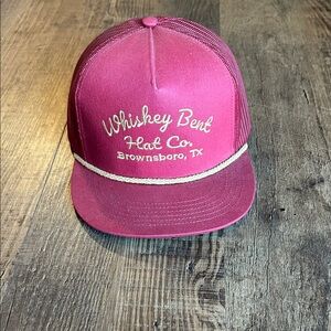 Whiskey bent hat Co. cap.